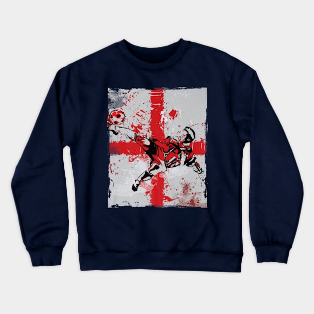 England Soccer For Uk Patriots Fan Crewneck Sweatshirt by Macy XenomorphQueen